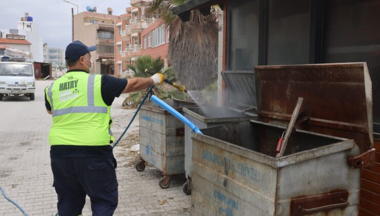 HBB, Samandağ’da ilaçlama çalışmalarını aralıksız sürdürüyor