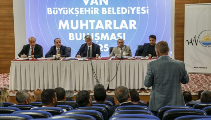 Van Büyükşehir Belediyesi, mahalle muhtarları toplantılarını tamamladı