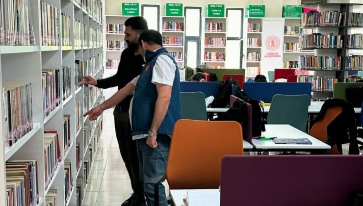 Şırnak İl Kültür Müdürü Baz’dan kütüphaneye ziyaret