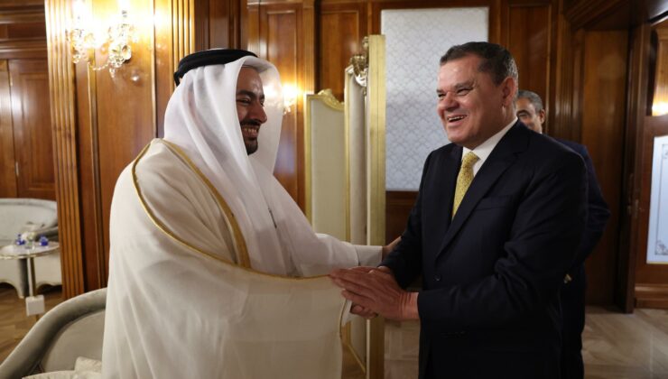 Bakan Al Khulaifi, Libya Devleti Milli Birlik Hükümeti Başbakanı Dubeybe ile görüştü