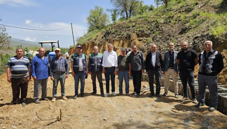 Malatya Büyükşehir Belediyesi’nden Taşmış Mahallesi’ne sulama kanalı