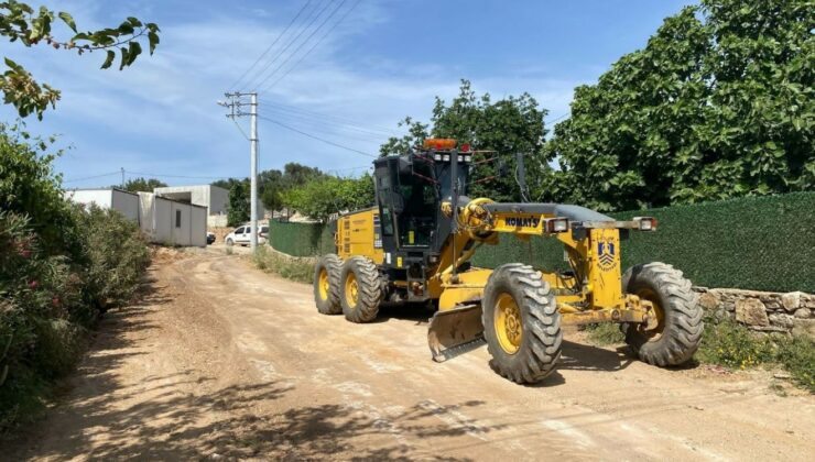 Bodrum Belediyesi, yol bakım ve onarım çalışmalarına devam ediyor