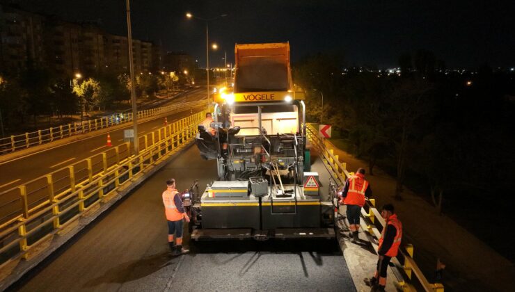 Koyuncu Köprülü Kavşağı’nda asfalt yenileme çalışmaları tamamlandı