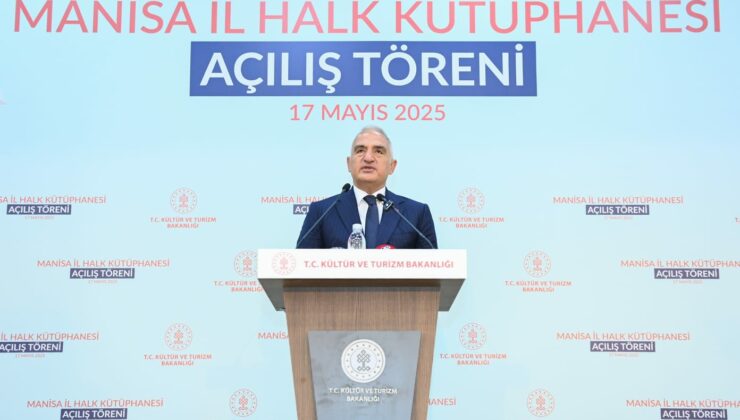 Bakan Ersoy, Manisa İl Halk Kütüphanesi’nin açılışını yaptı