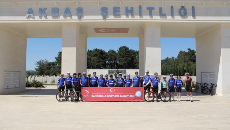 Sporcular 8. kez şehitler için pedal çevirdi