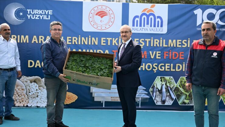 Vali Yavuz, Tohum, Fide ve Ekipman Dağıtım Törenine katıldı