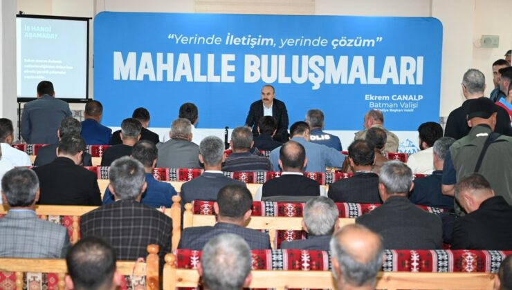 Vali Canalp, Güneykent Mahallesi’nde vatandaşlarla buluştu