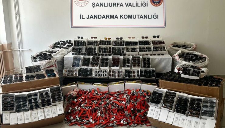Şanlıurfa’da 65 bin 500 adet gümrük kaçağı güneş gözlüğü ele geçirildi