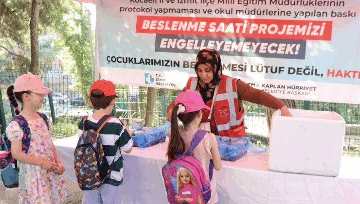 İzmit’te ‘Beslenme Saati Projesi’ devam ediyor