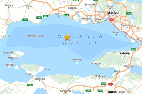 Marmara Denizi’nde deprem