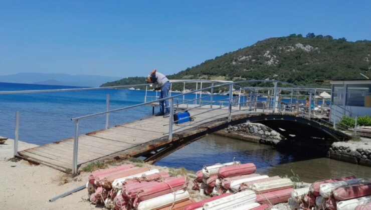 Bodrum Belediyesi, köprülerde bakım çalışması başlattı