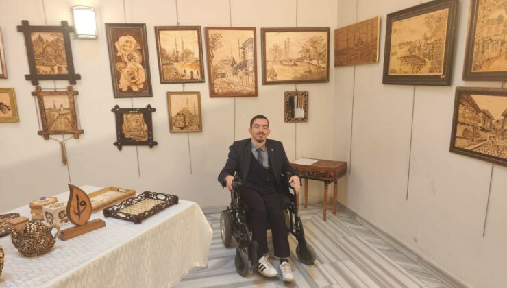 Özel birey Muharrem Candan’dan sanat sergisi