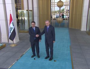 Cumhurbaşkanı Erdoğan, Irak Başbakanı Sudani’yi resmi törenle karşıladı