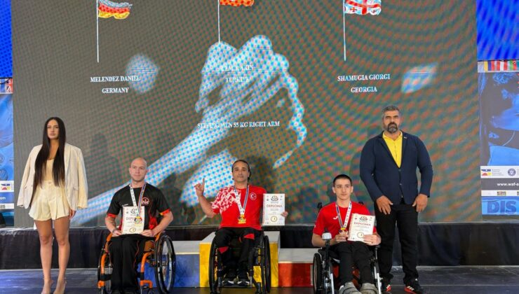 Bağcılarlı sporcu Demir’den Avrupa Bilek Güreşi Şampiyonası’nda iki altın madalya