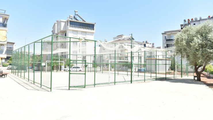 Çamlıbel Mahallesi’ne basketbol ve futbol sahası