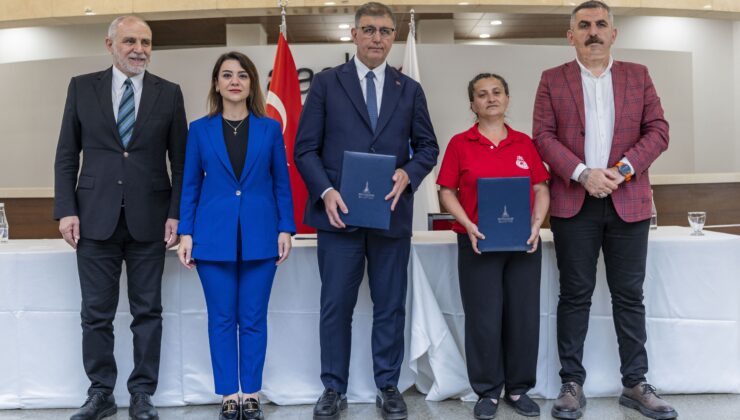 İzmir Büyükşehir Belediyesi ile İZELMAN arasında süren TİS’te imzalar atıldı