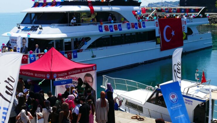 Trabzon Büyükşehir Belediyesi’nden gemi turu