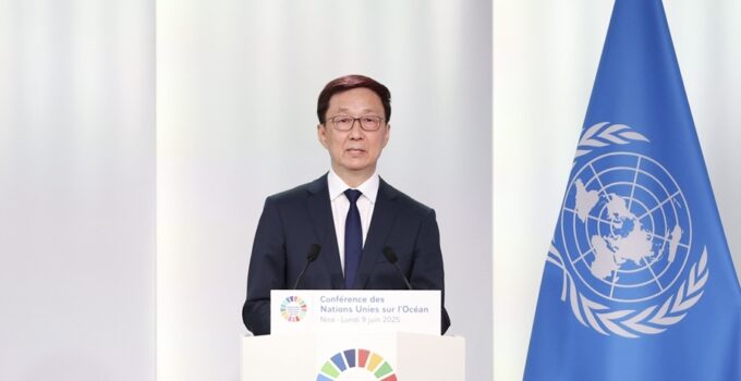Han Zheng, 3. BM Okyanus Konferansı’nda dört öneride bulundu