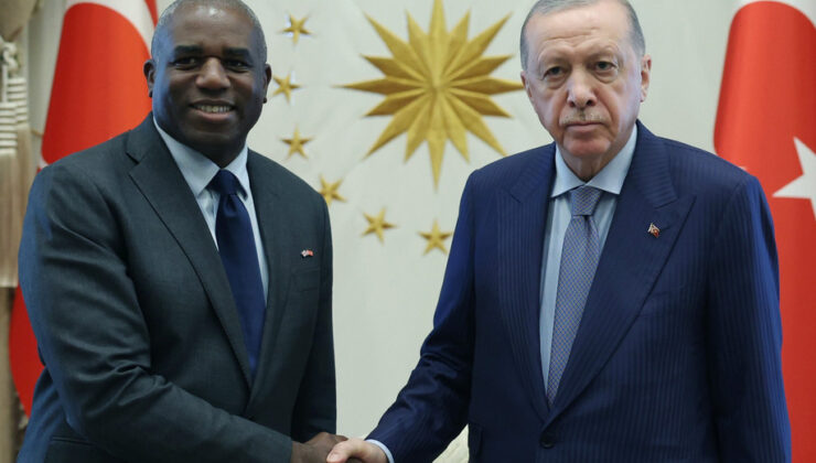 Cumhurbaşkanı Erdoğan, İngiltere Dışişleri Bakanı Lammy ile bir araya geldi