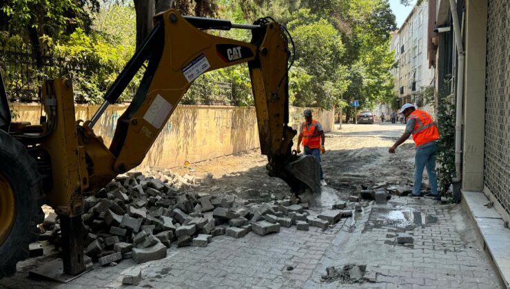 Bakırköy Belediyesi’nden Kartaltepe Caddesi’nde yol yenileme çalışması