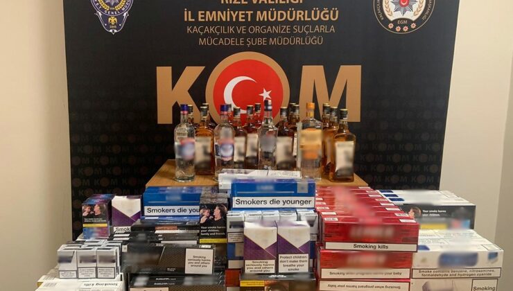 Rize’de kaçakçılık operasyonu