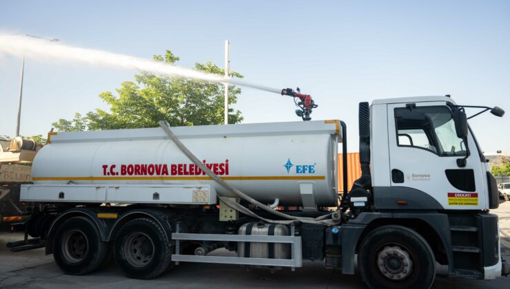 Bornova Belediyesi’nden yangına hızlı müdahale adımı