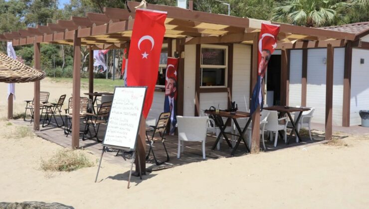 Pamucak Sahili’nde Festival Büfe hizmete girdi