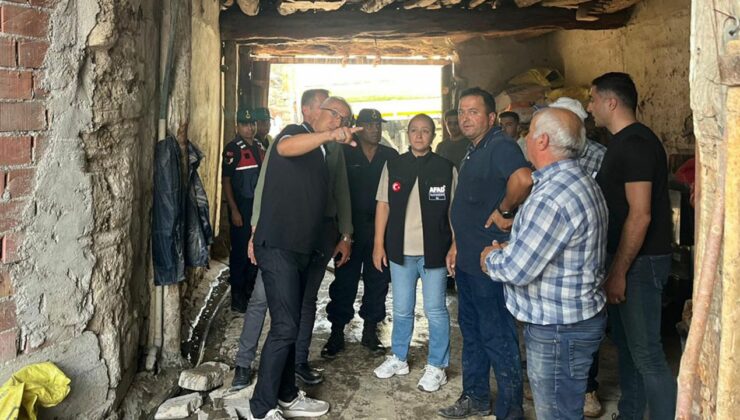 Vali Tülay Baydar Bilgihan’dan yangın bölgesine ziyaret