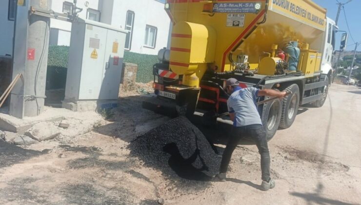 Bodrum Belediyesi’nden üstyapı çalışması
