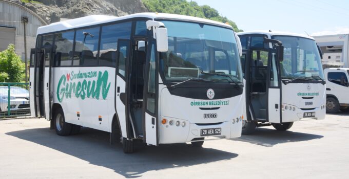 Giresun Belediyesi, araç filosuna iki otobüs kazandırdı