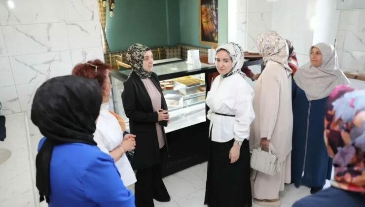 Vali Aydoğdu’nun eşi Emine Aydoğdu’dan Hünerli Eller Kadın Kooperatifine ziyaret