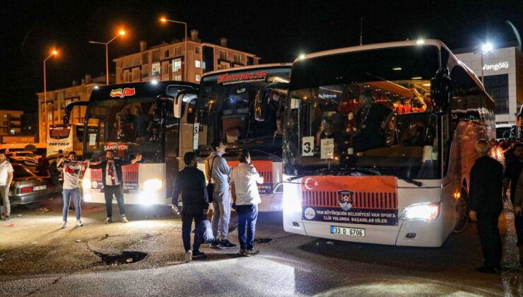 Van Büyükşehir Belediyesi’nden Vanspor’a 60 otobüs taraftar desteği