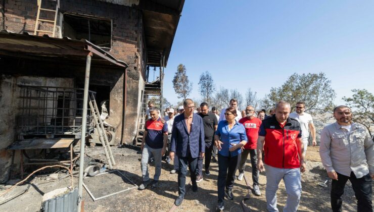 Başkan Tugay, yangından etkilenen vatandaşları ziyaret etti