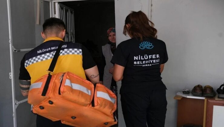 Bursa Nilüfer’de ihtiyaç sahiplerine evde sağlık hizmeti
