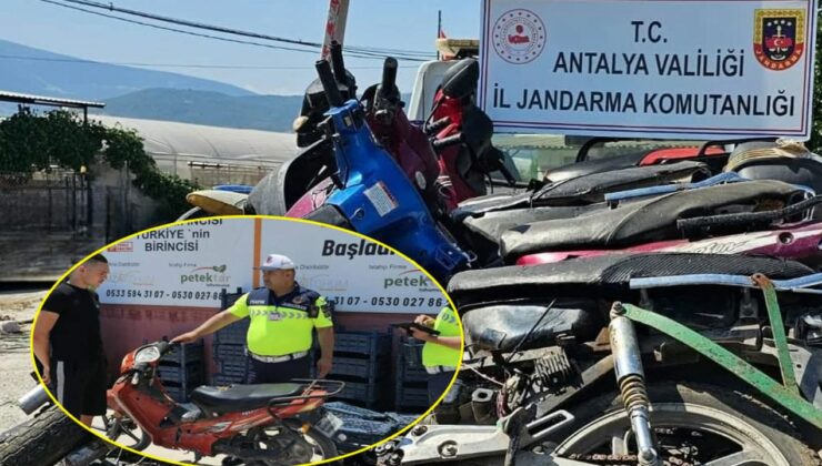 Finike’de motosiklet denetimi: 28 araç trafikten men edildi