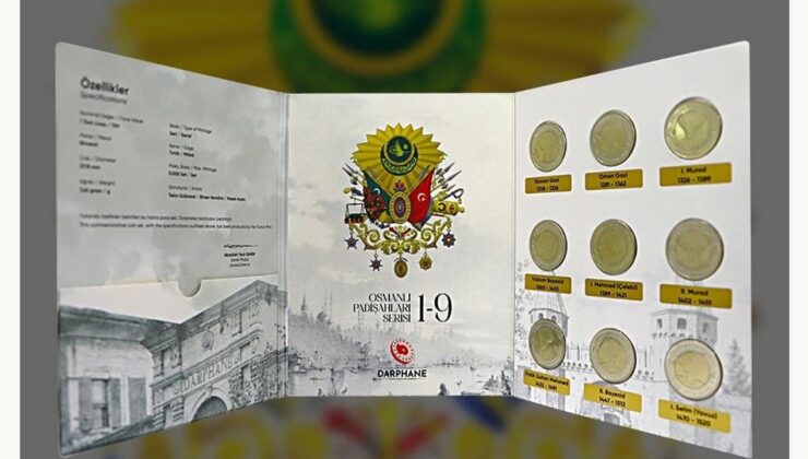 Darphane’den ‘Osmanlı Padişahları Bimetal Hatıra Para’ları satışa çıkıyor
