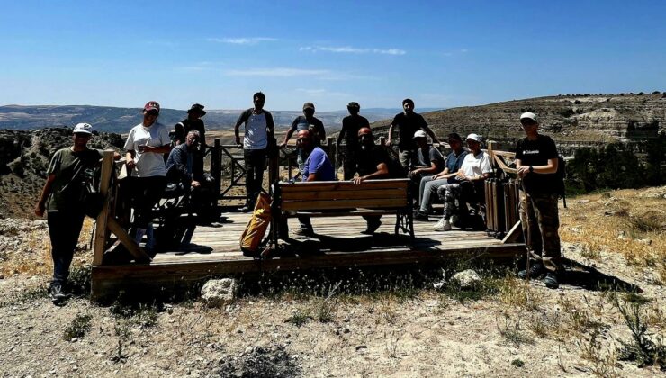 Doğa yürüyüşünde bu hafta 7 Km’lik alan yüründü