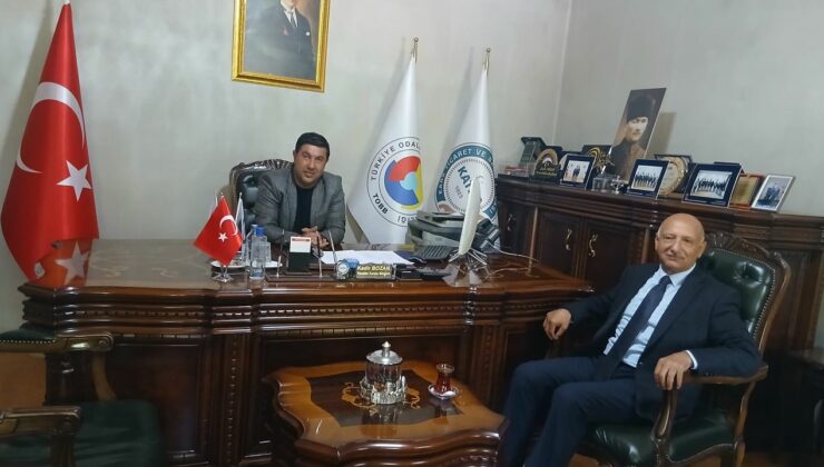 Kars’ın ekonomik geleceği görüşüldü: Settar Kaya’dan KTSO Başkanı Kadir Bozan’a ziyaret