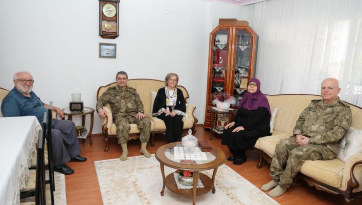 Orgeneral Bayraktaroğlu’ndan Amasya’da şehit ve gazi ailelerine bayram ziyareti