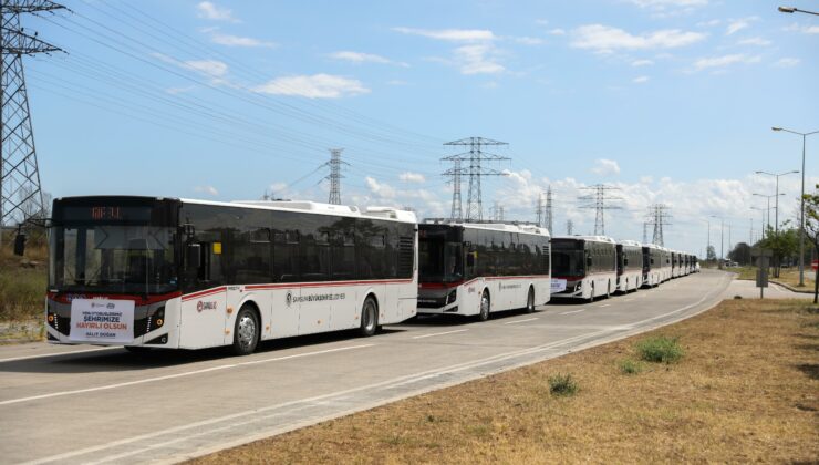 Samsun Büyükşehir Belediyesi bünyesine 15 otobüs daha kattı
