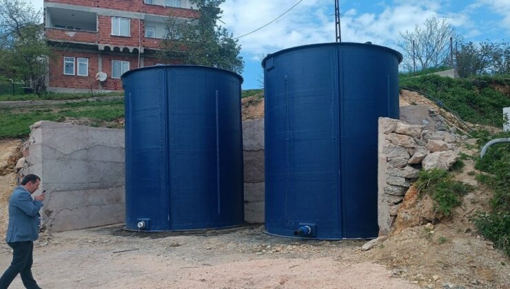 Ordu’da 6 ilçeye 15 adet fiberglas su deposu yerleştirildi