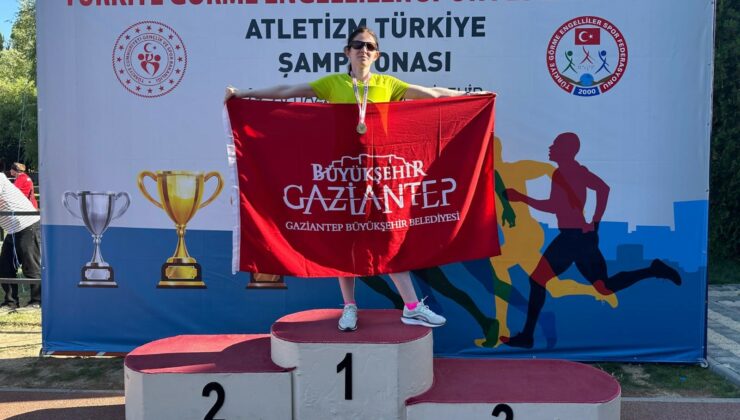 Gaziantep Büyükşehir Belediye Spor Kulübü sporcularından atletizmde büyük başarı