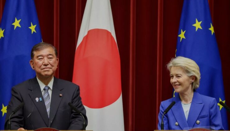AB ve Japonya küresel gerilimler ortamında ticaret ittifakını güçlendiriyor