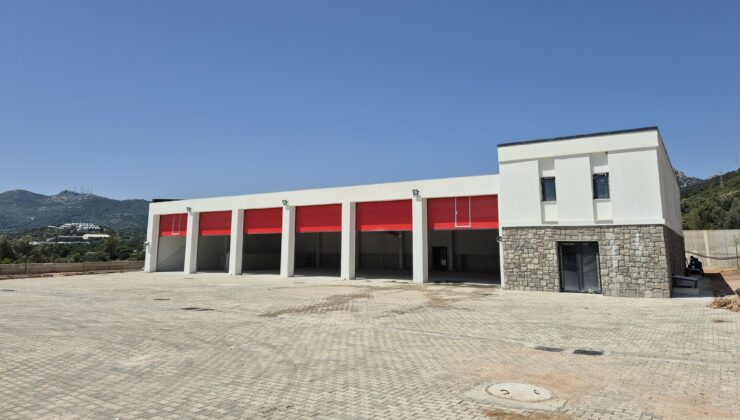 Bodrum’da itfaiye hizmet binasının inşası tamamlandı