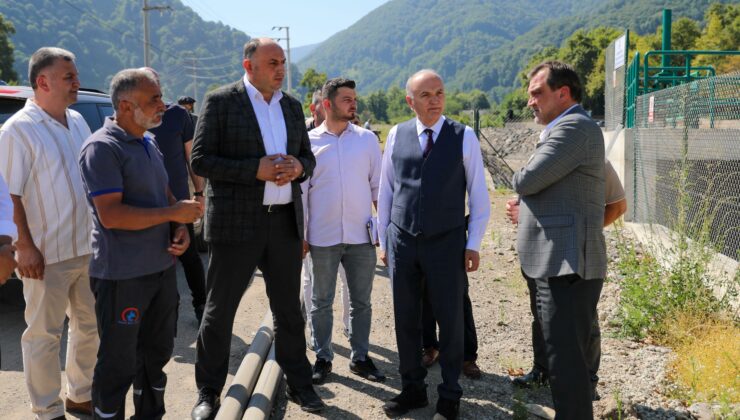 Başkan Özlü, içme suyu tesislerini inceledi