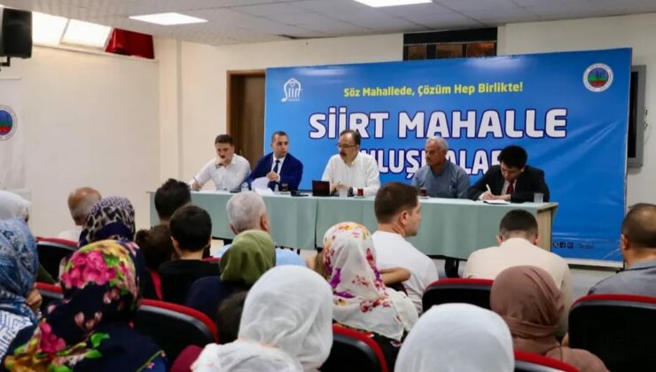 Siirt’te Mahalle Buluşmaları devam ediyor