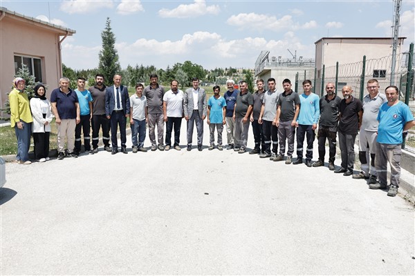 Başkan Kahveci’den Atık Su Arıtma Tesisi’ne ziyaret