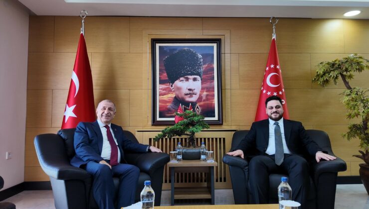 Zafer Partisi Genel Başkanı Özdağ’dan Bağımsız Türkiye Partisi Genel Başkanı Baş’a ziyaret
