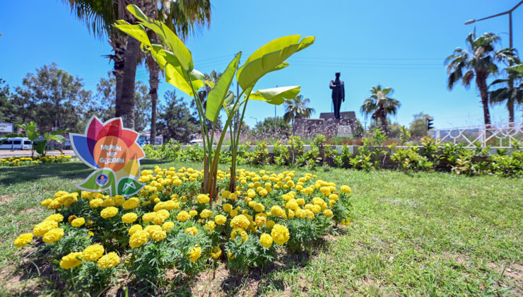 Mersin Büyükşehir Belediyesi’nden peyzaj çalışması