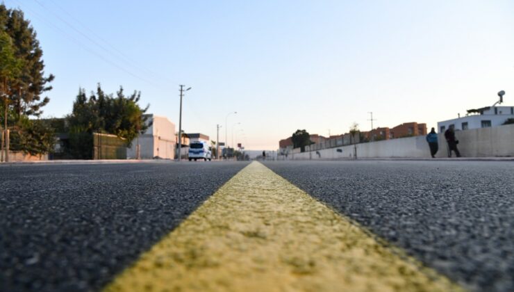 Ray Caddesi’nde sıcak asfalt serimi tamamlandı